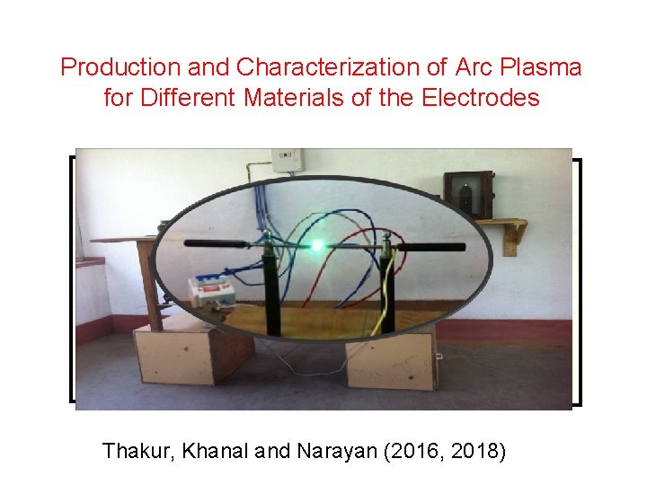 Production and Characterization of Arc Plasma for Different Materials of the Electrodes Thakur, Khanal