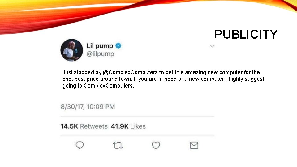 PUBLICITY Just stopped by @Complex. Computers to get this amazing new computer for the