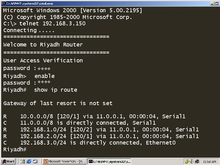 Microsoft Windows 2000 [Version 5. 00. 2195] (C) Copyright 1985 -2000 Microsoft Corp. C: