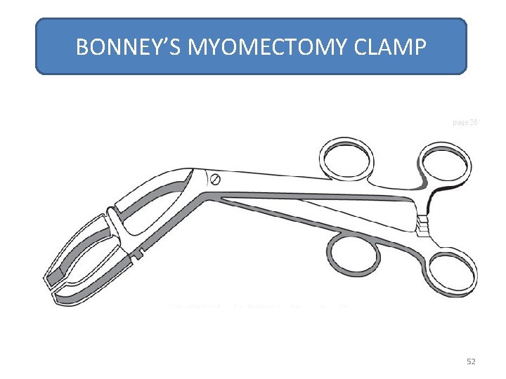 BONNEY’S MYOMECTOMY CLAMP 52 