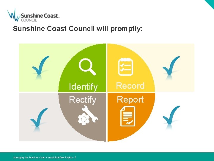 Managing the Sunshine Coast Council Backflow Register June