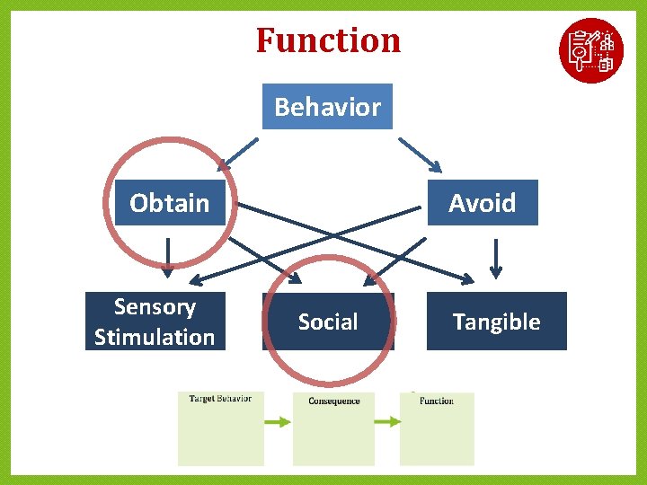Function Behavior Obtain Sensory Stimulation Avoid Social Tangible Function Behavior Obtain Sensory Stimulation Avoid Social Tangible