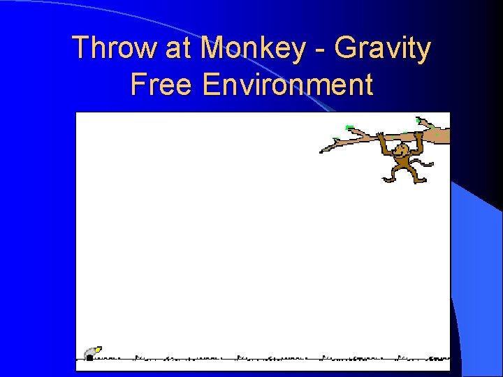 Throw at Monkey - Gravity Free Environment 