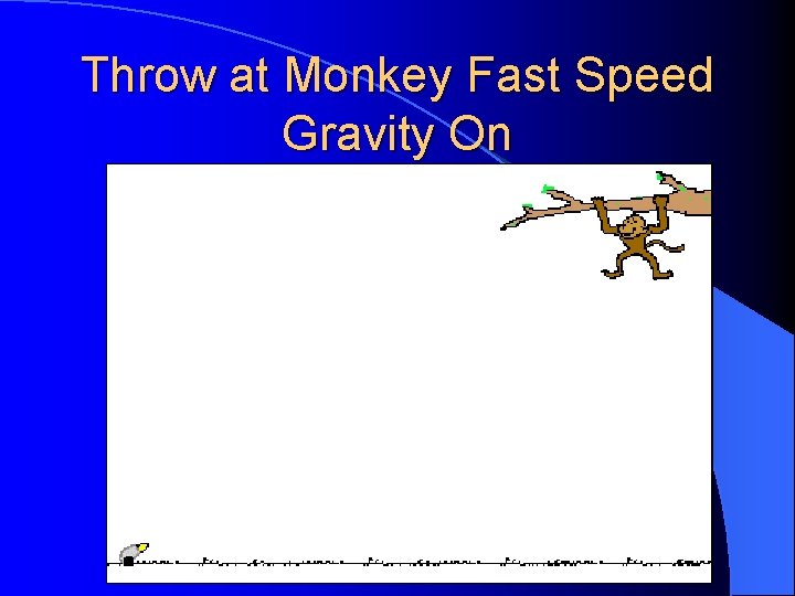Throw at Monkey Fast Speed Gravity On 