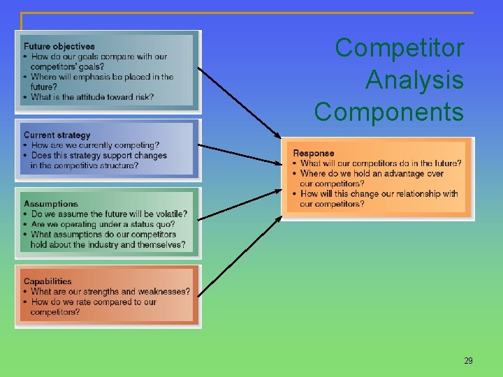 Competitor Analysis Components 29 