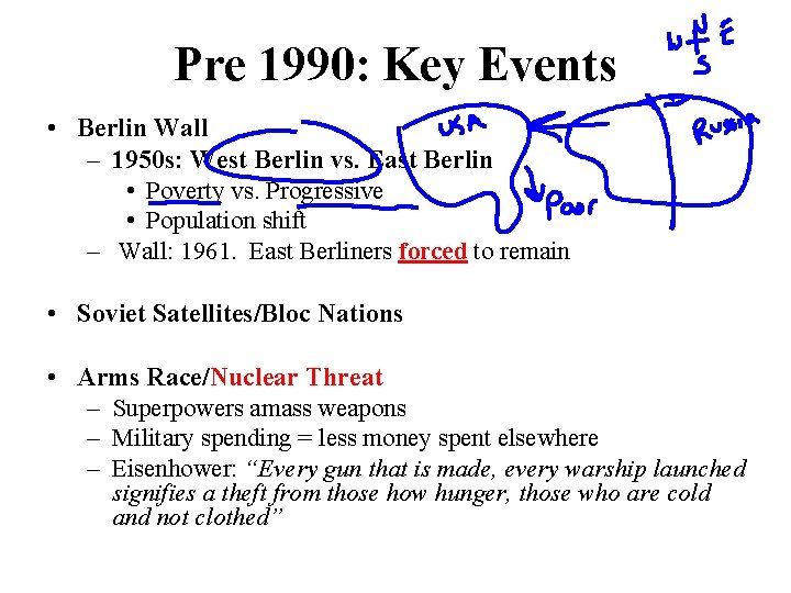 Pre 1990: Key Events • Berlin Wall – 1950 s: West Berlin vs. East