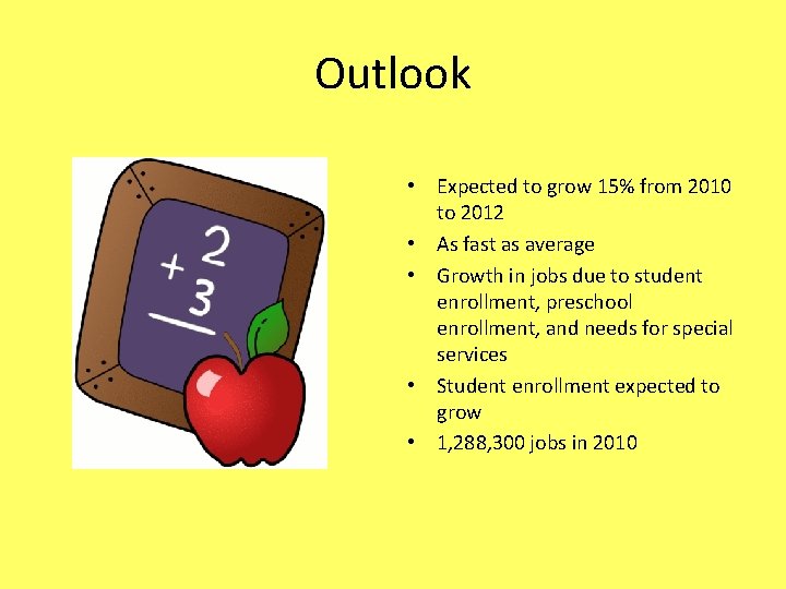 Outlook • Expected to grow 15% from 2010 to 2012 • As fast as