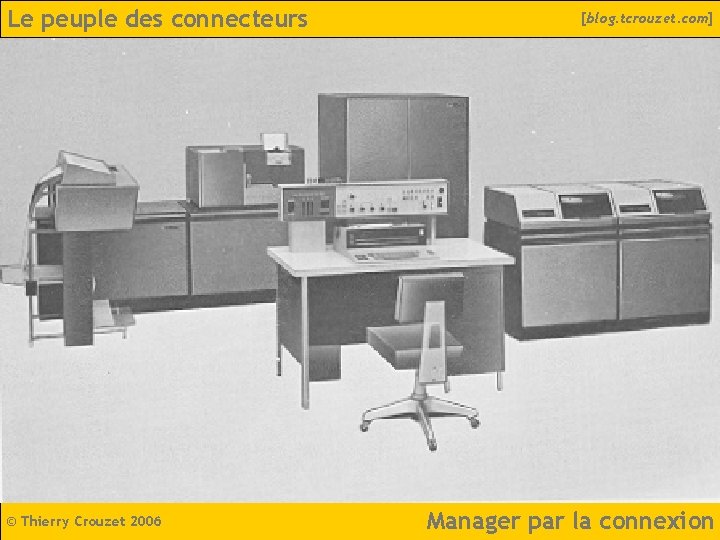 Le peuple des connecteurs © Thierry Crouzet 2006 [blog. tcrouzet. com] Manager par la