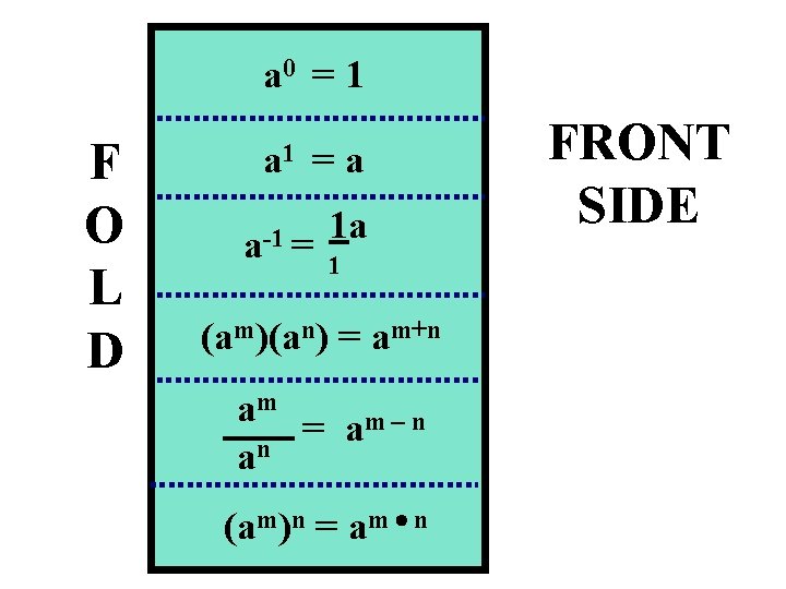 FOLDABLE Laws of Exponents By Mrs Math Materials