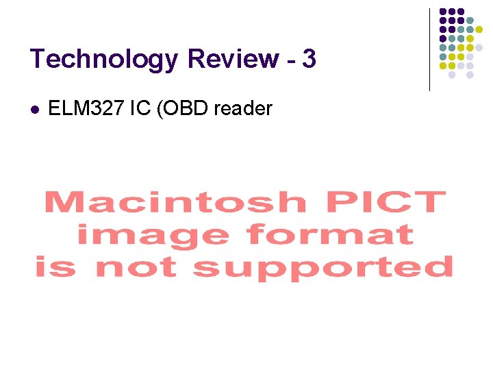 Technology Review - 3 l ELM 327 IC (OBD reader 