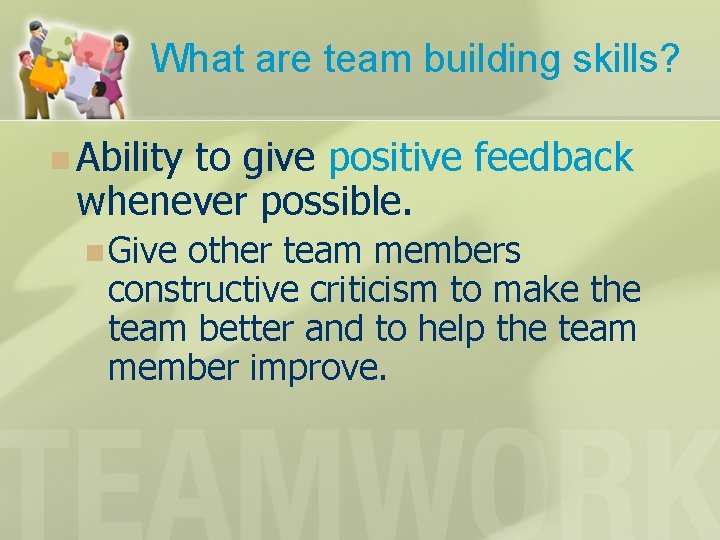 Team Building Objective 7 02 Understand team building