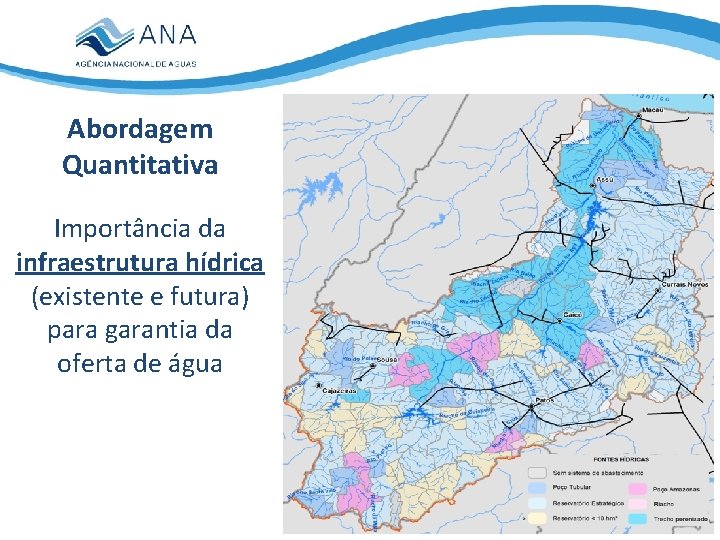 Abordagem Quantitativa Importância da infraestrutura hídrica (existente e futura) para garantia da oferta de