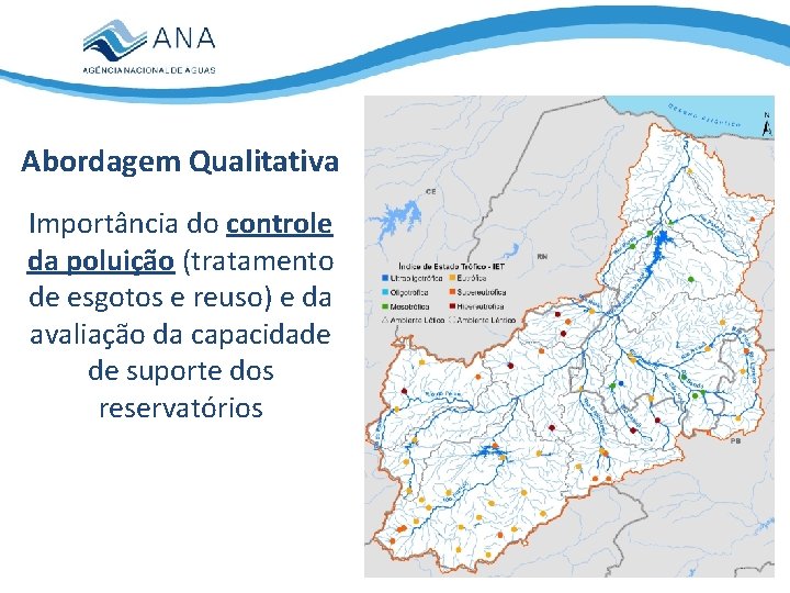 Abordagem Qualitativa Importância do controle da poluição (tratamento de esgotos e reuso) e da