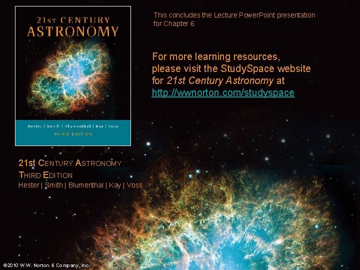 This concludes the Lecture Power. Point presentation for Chapter 6 For more learning resources,