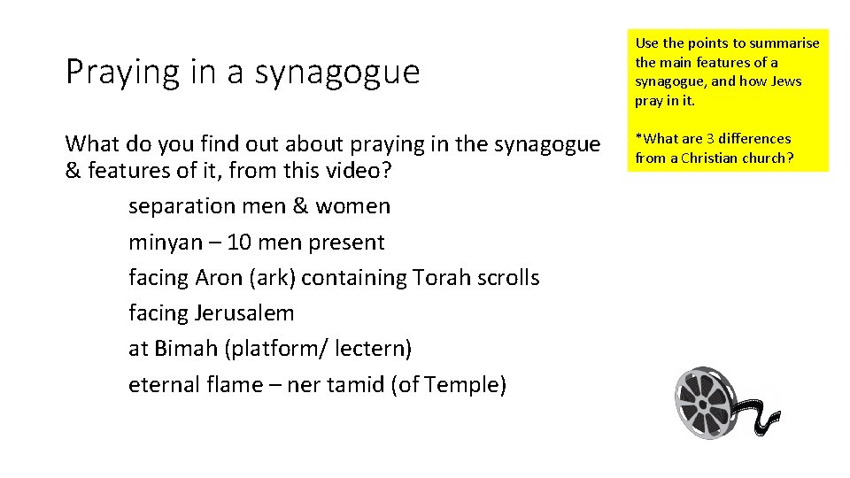 Praying in a synagogue What do you find out about praying in the synagogue