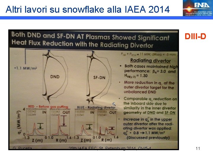 Altri lavori su snowflake alla IAEA 2014 DIII-D G. Pucella 25 th IAEA FEC,