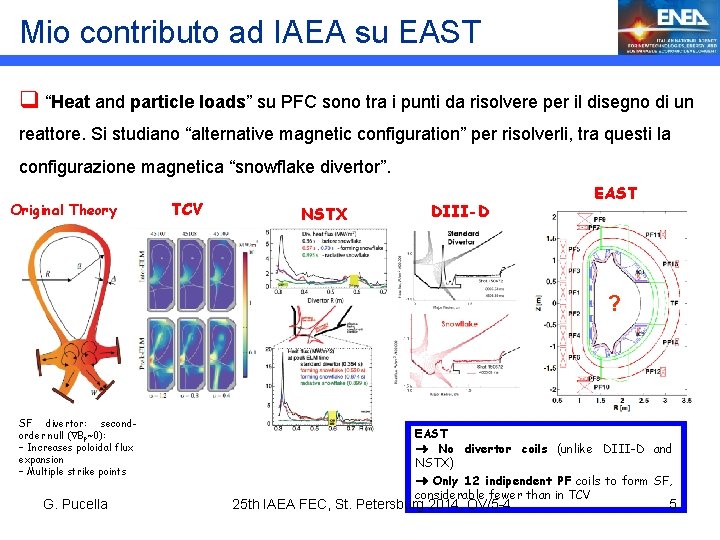 Mio contributo ad IAEA su EAST q “Heat and particle loads” su PFC sono