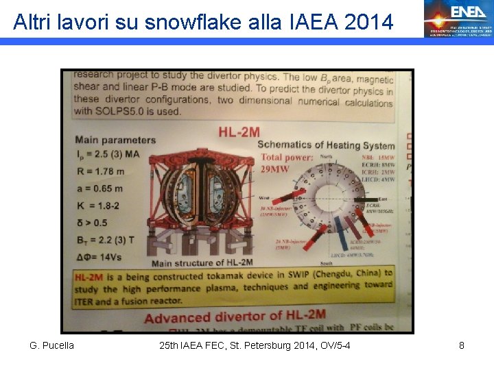 Altri lavori su snowflake alla IAEA 2014 G. Pucella 25 th IAEA FEC, St.