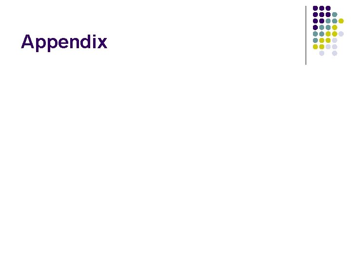 Appendix 
