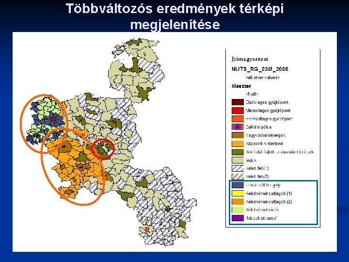 Többváltozós eredmények térképi megjelenítése 