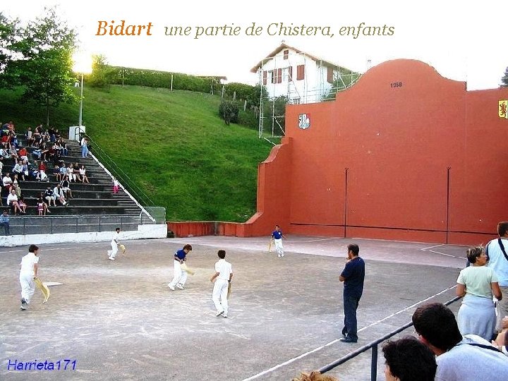 Bidart une partie de Chistera, enfants 