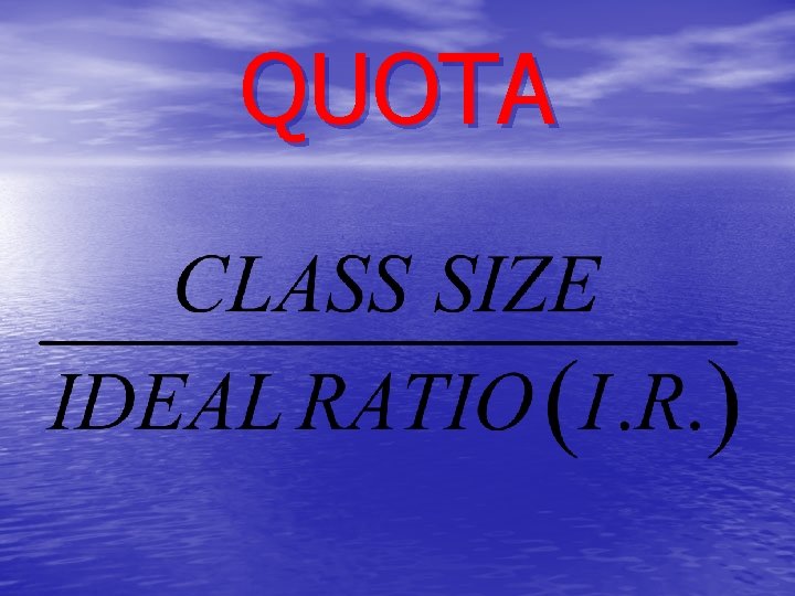 QUOTA 