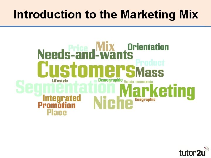 Introduction to the Marketing Mix 