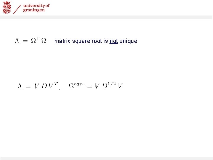 matrix square root is not unique 