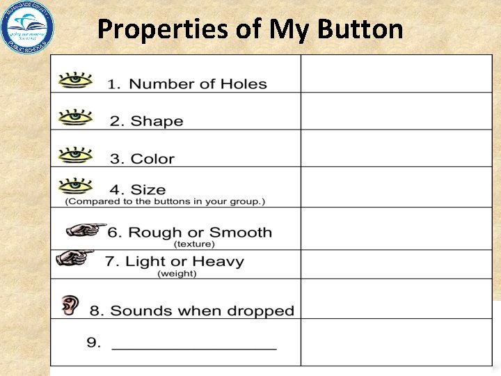 Properties of My Button Division of Academics – Department of Science 