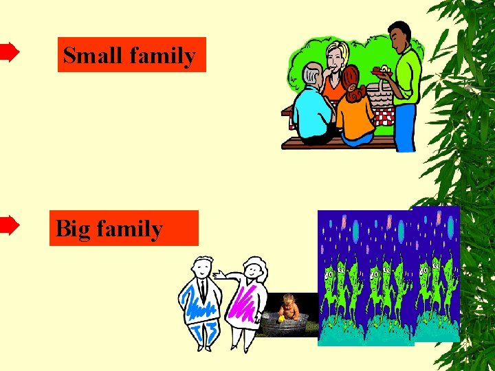 Small family Big family 