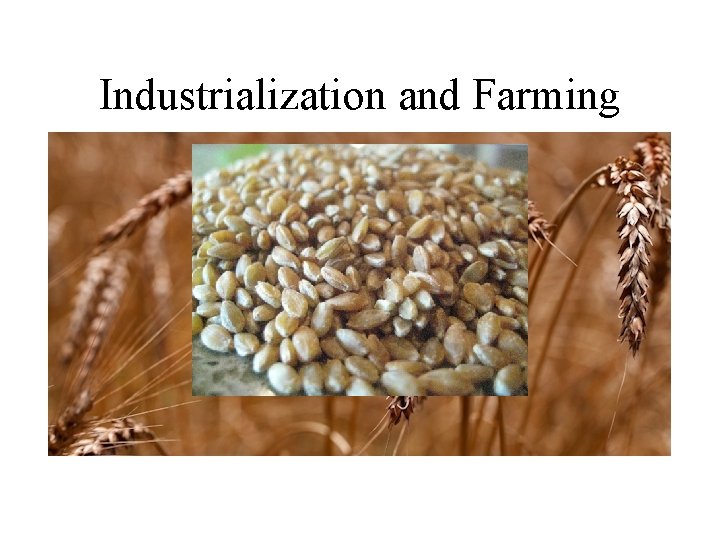 Industrialization and Farming 