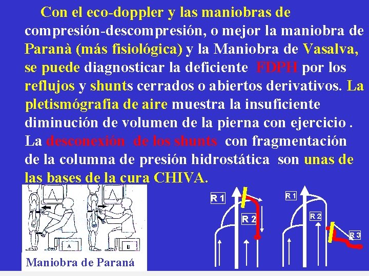 Con el eco-doppler y las maniobras de compresión-descompresión, o mejor la maniobra de Paranà