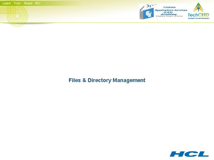 Files & Directory Management 