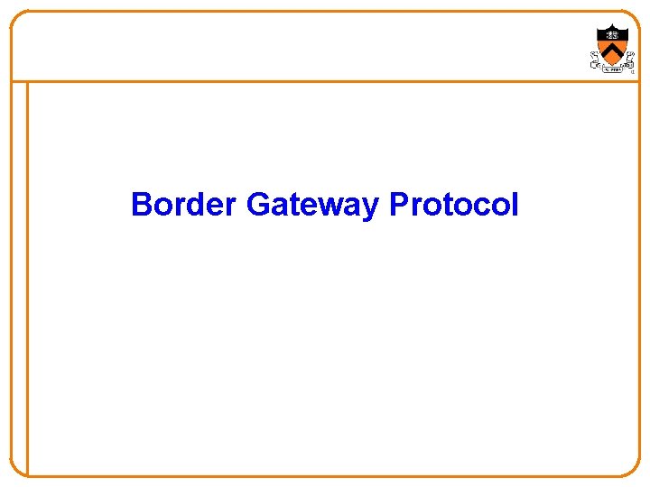 Border Gateway Protocol 