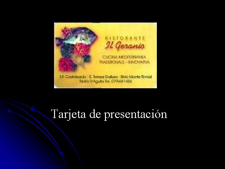 Tarjeta de presentación 