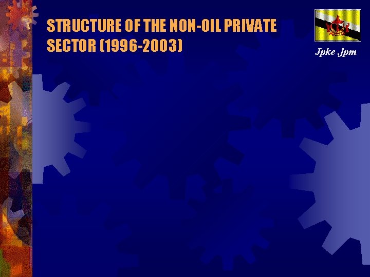 STRUCTURE OF THE NON-OIL PRIVATE SECTOR (1996 -2003) Jpke. jpm 