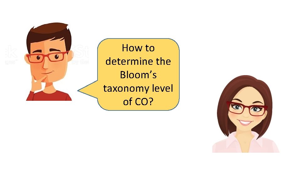 How to determine the Bloom’s taxonomy level of CO? 