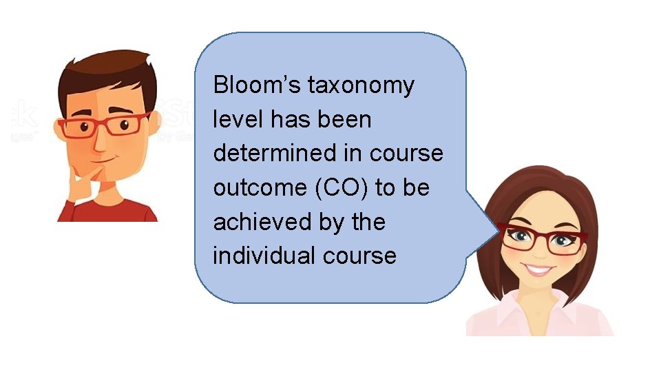 Bloom’s taxonomy level has been determined in course outcome (CO) to be achieved by