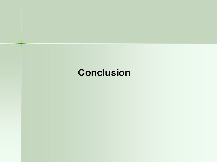 Conclusion 
