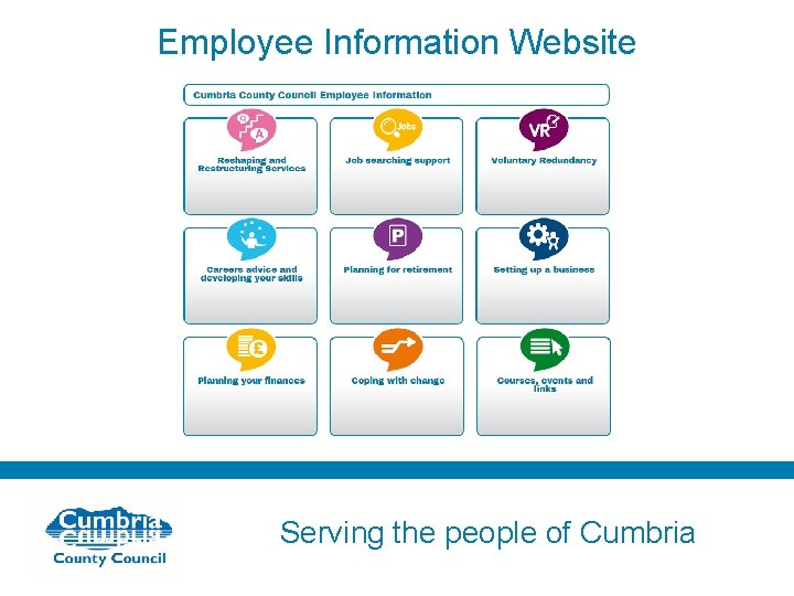 Employee Information Website Serving the people of Cumbria 