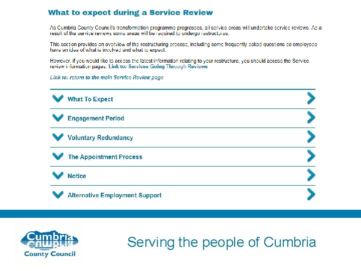 Serving the people of Cumbria 