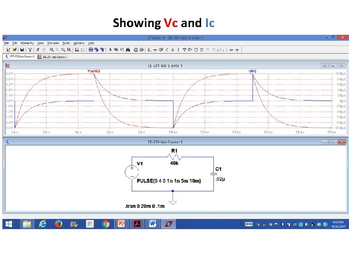 Showing Vc and Ic 