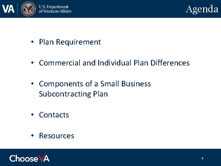 Agenda • Plan Requirement • Commercial and Individual Plan Differences • Components of a