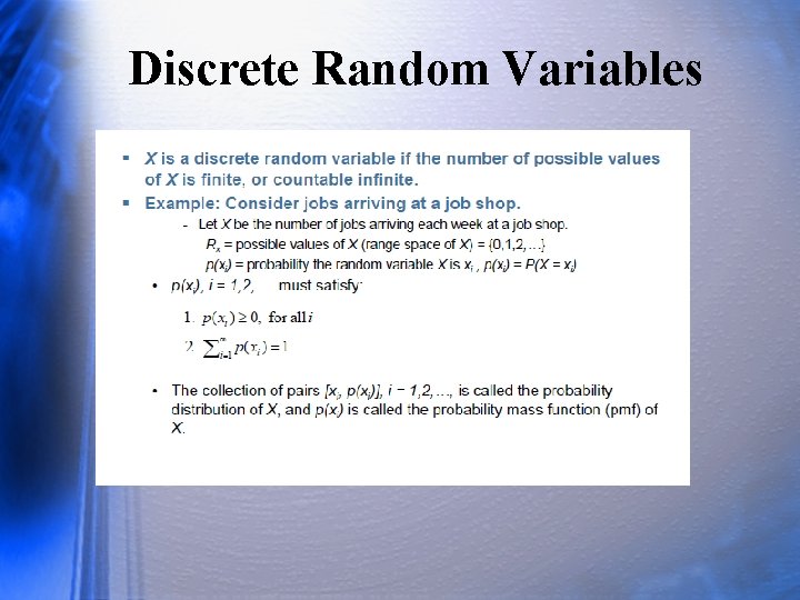 Discrete Random Variables 