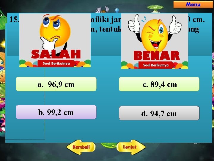 15. Sebuah tabung memiliki jari-jari berukuran 10 cm. Jika tingginya 21 cm, tentukanlah Selimut 15. Sebuah tabung memiliki jari-jari berukuran 10 cm. Jika tingginya 21 cm, tentukanlah Selimut