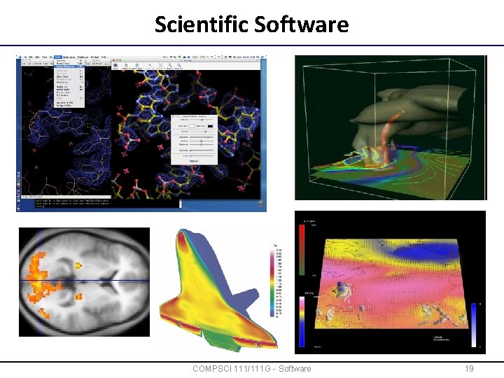 Scientific Software COMPSCI 111/111 G - Software 19 