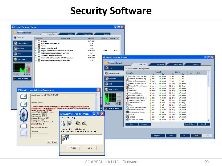 Security Software COMPSCI 111/111 G - Software 20 