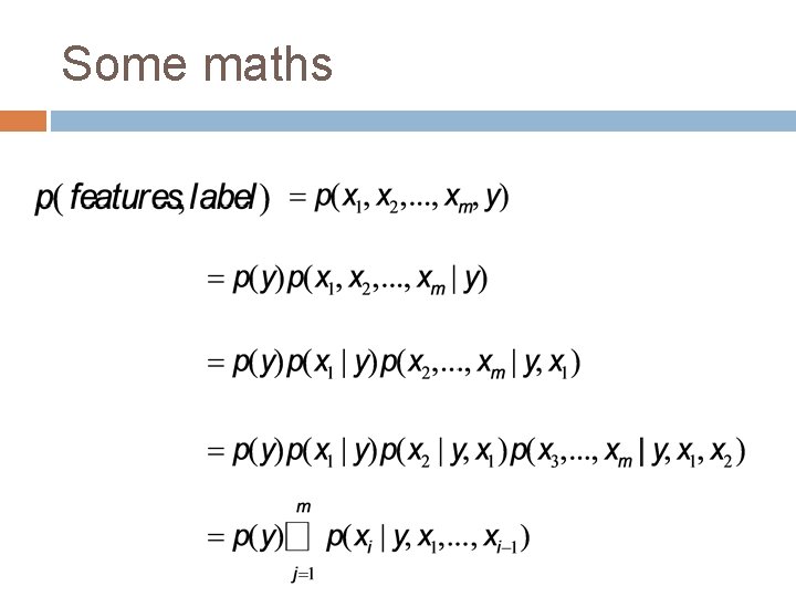 Some maths 