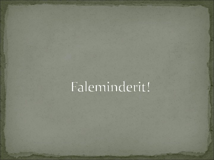 Faleminderit! 