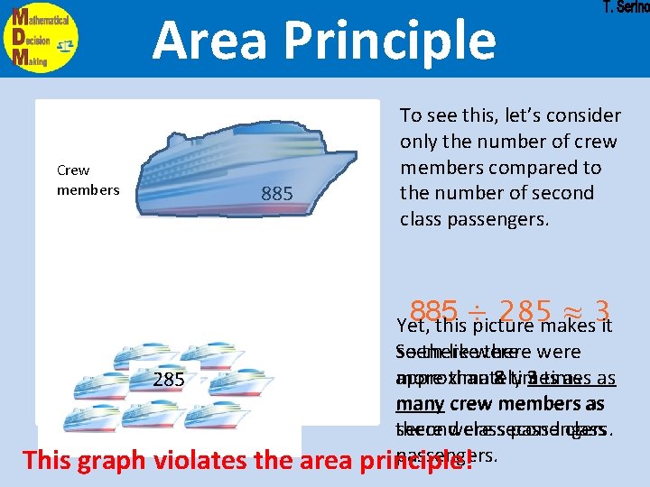 Area Principle Crew members 885 To see this, let’s consider only the number of